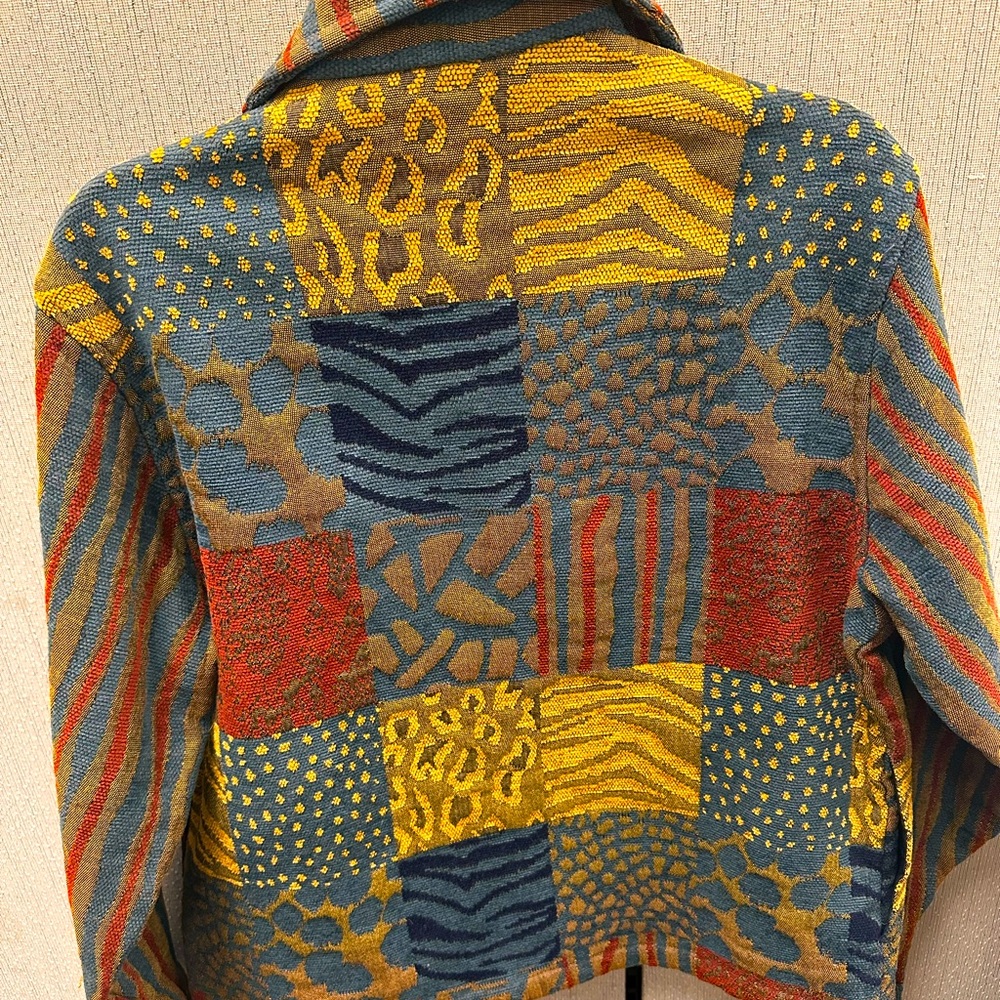 Daniel K New York Multicolor Patchwork Blazer Med… - image 5